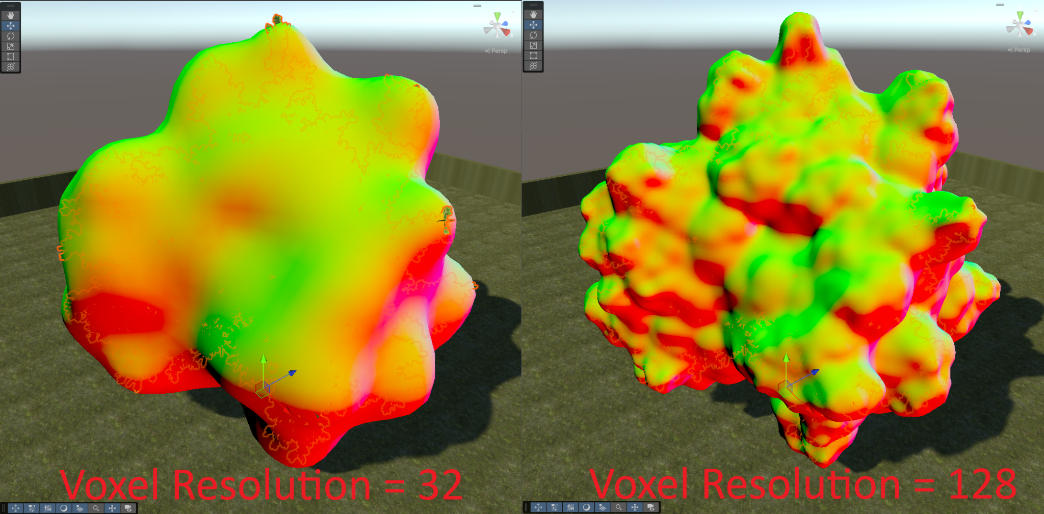 SDF Resolution comparison