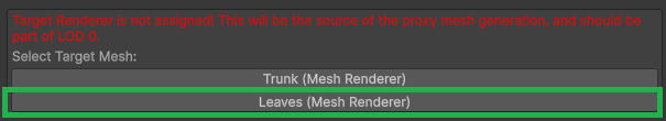 Selecting the target renderer
